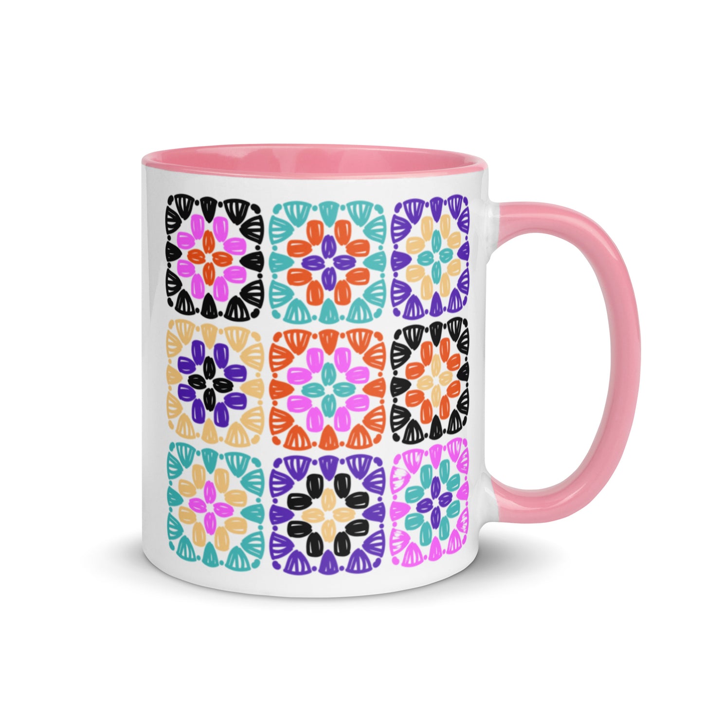 The Granny Square Crochet Mug